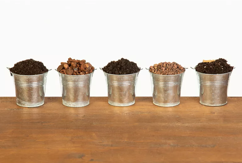 Verschiedene Sorten von Erde